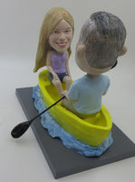 Enjoying Time Together on a Canoe Bobblehead