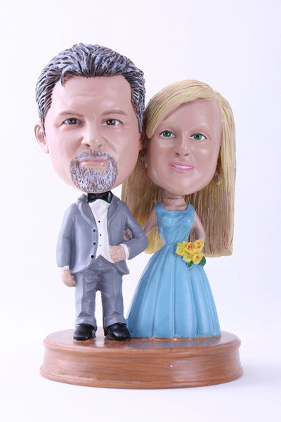 Wedding Couple 6 (Bride and Groom) Bobblehead