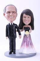 Father Walking Daughter Down The Aisle 2 At Wedding Bobblehead