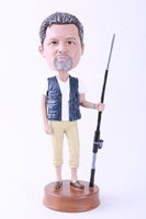 Going Fishing Bobblehead (9" Tall)