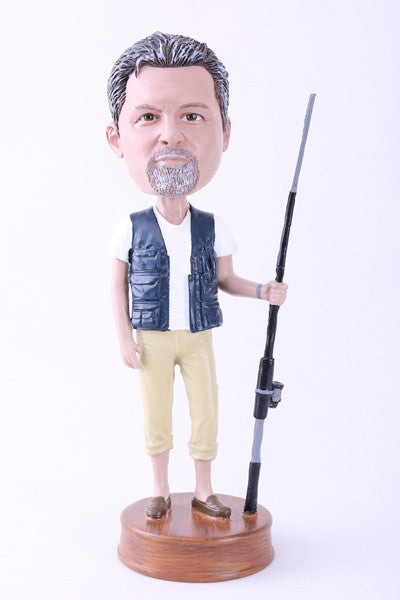 Going Fishing Bobblehead (9" Tall)