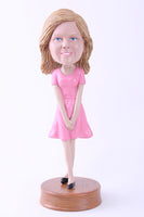 Female Wearing Dress Bobblehead (9" Tall)