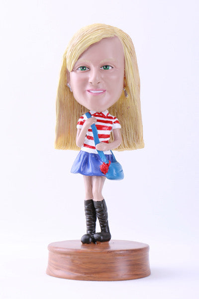 School Girl Bobblehead