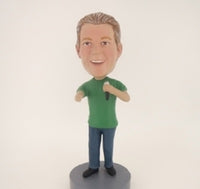 Man with Mic Bobblehead