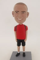 Casual Guy wearing a Backpack Bobblehead