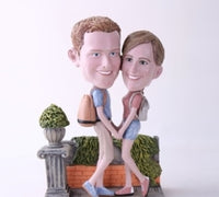 Couple Taking a Stroll Bobblehead