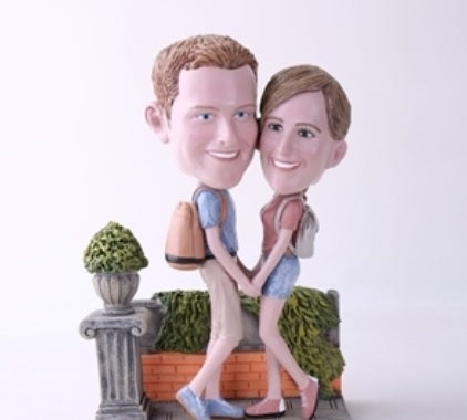 Couple Taking a Stroll Bobblehead