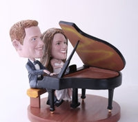 Couple Playing Piano Bobblehead