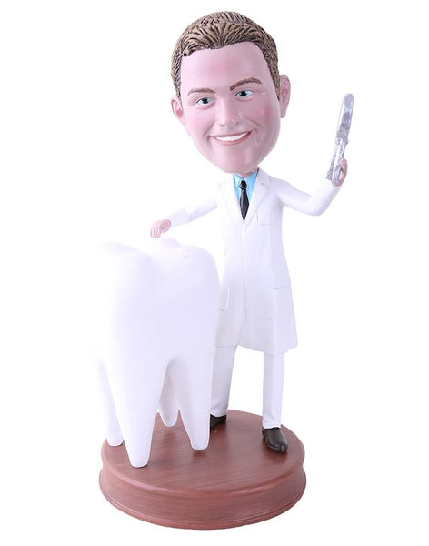 Dentist with Tooth Bobblehead